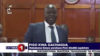 PIGO KWA GACHAGUA/ MAHAKAMA YARUHUSU KINDIKI KUAPISHWA