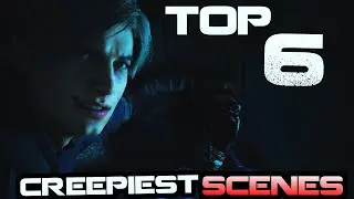 Top 6 Resident Evil 2 remake Creepy Scenes(most horrifying scenes of resident evil 2 remake)
