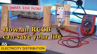 What does a residual current circuit breaker do? (6 - Electricity Distribution)