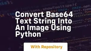 Convert base64 text string into an image using python