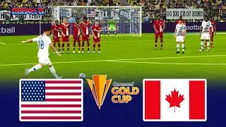 PES 2021 - USA vs CANADA - Concacaf Gold Cup 2021 - eFootball Gameplay