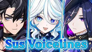 Fontaine Voice lines are SUS!! In Different Ways~ | ft. Furina, Clorinde, Navia | Genshin Impact