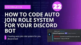 Discord.js v14: Learn to Code Auto-Join Role Command for Your Discord Bot!
