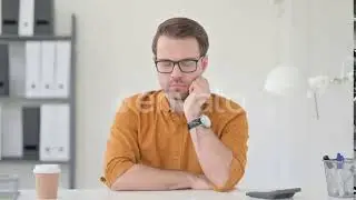 Young Man Sleeping in Office | Stock Footage - Envato elements