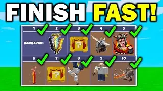 FINISH CONTRACT FAST!! (Barbarian) | Roblox Bedwars