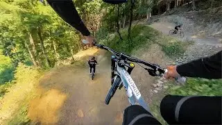 FIRST RIDE ON MY DOWNHILL BIKE AT THE SICKEST FREERIDE TRACKS!!