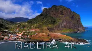 MADEIRA 4K Relaxing Views and Piano Music, Stress Relief, Fly over Madeira Island Portugal 4K
