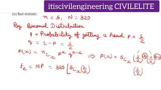 Fit a binomial distribution | Chi Square Test | Small Sample Tests | Hypothesis Testing