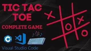 ASMR PROGRAMMING | TIC TAC TOE GAME | COMPLETE GAME WITH SOURCE CODE - NO NOISE