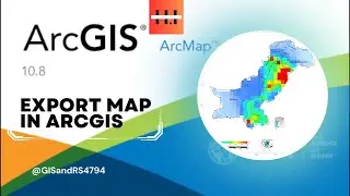 How to export map in ArcGIS #arcgis #tutorial #basic