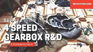 E Rickshaw kit project day 2. Gearbox disassembly, R&D.. Problems.. Mistakes and lot more!