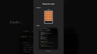 CSS Responsive Grid tutorial #shorts #shortvideo