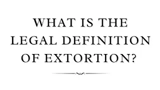 Extortion | PPC