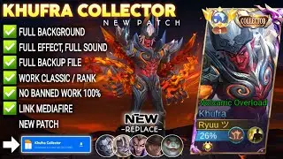 Script Skin Khufra Collector - Volcanic Overload No Password | Full Effect Voice | Patch Terbaru