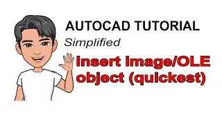 AUTOCAD | INSERT IMAGE OLE OBJECT SIMPLIFIED