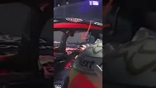 Max Verstappen's tear off visor gets stuck