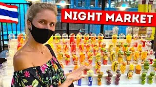 PATTAYA: Jomtien Night Market - Food prices, tasting Pad Thai, Thailand 2022