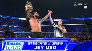 Jey Uso Totally Destroy Roman Reigns & Wins Undisputed Title WWE Smackdown 2023 Highlights