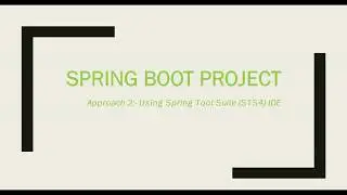 Create a Spring Boot Project using STS IDE | Spring Boot App with Spring Tool Suite 4 IDE in Java