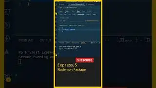 Express JS: Nodemon NPM Package, Node JS, Node JS Tutorial, Rest API, Node JS Tutorial For Beginners