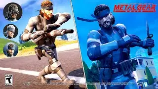 Gaming Legends SOLID SNAKE Gameplay Fortnite BONUS Skin!