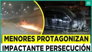 Cinematográfica persecución: Delincuentes fueron seguidos por helicóptero y una decena de patrullas