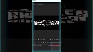 How to create Shattered glass Text in Adobe After Effects