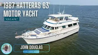 1987 Hatteras 63' "Escape" [$524,900]