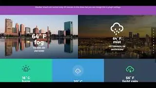 Divi Weather plugin example