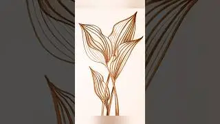 Хоста. Рисунок маркером. Пошаговый мастер-класс по скетчингу для начинающих.