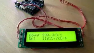 Arduino LCD Network Speed