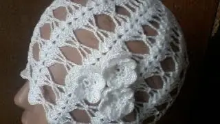 Вязание летней шапочки  крючком.