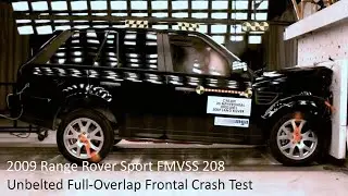 2006-2013 Range Rover Sport FMVSS 208 Unbelted Full-Overlap Crash Test