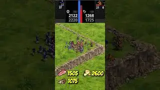 43 Halberdiers vs 26 Missionaries (Total Resources) (AoE2) 