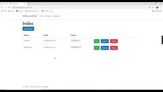 ASP.NET CORE MVC CRUD Operations with Entity Framework ( DB First approach + auto mapper )