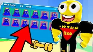 Читерский Петы - Был Нубом, стал ПРО! Симулятор Качка Lifting Heroes Роблокс