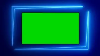 Neon Lighting Frame green screen Animation effects HD video