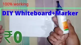 How to make Whiteboard at home | DIY Whiteboard maker | DIY ink | Homemade marker ink |Art and craft