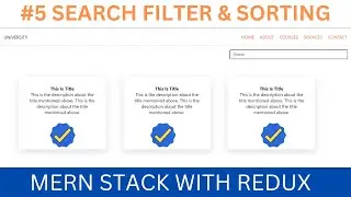 MERN Stack Projects For Resume with Redux ✅ #5 Filter , Search and Sorting In React JS