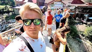 ОТДЫХ В КАРПАТАХ 😱 ОЧЕНЬ МНОГО ЛЮДЕЙ! Цены на базаре и покупки домой. Пробуем местную еду!