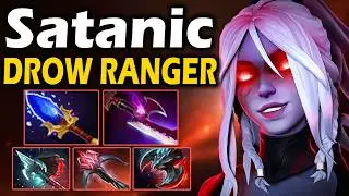 Сатаник на Дровке, Сильнейший Герой Патча! - Satanic Drow Ranger 7.37 ДОТА 2