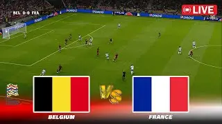 🔴LIVE : BELGIUM vs FRANCE - UEFA Nations League 2024 | Full Match | PES Game Simulation