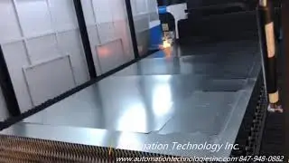 Coil Fed laser cutting machine 1503C was in our North-American customers’ factory