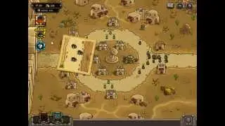 Kingdom rush frontiers. Walkthrough. lvl 1 hard (veteran), 3 modes. Gameplay
