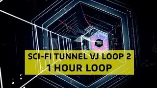 VJ Loop 2 | Sci-fi tunnel #vjloops #free #futuristic   #loop #background - 1 HOUR LOOP #nocopyright