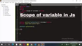 What are the types of variables scope in JavaScript? || What is the scope of a variable? ||