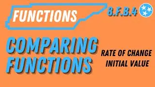 Comparing Functions - Rate of Change & Initital Value