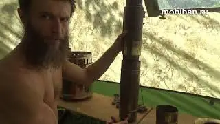 Тест Мобиба МБ-15 с печью Жига-2 летом