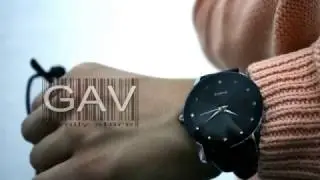 Элегантные черные часы для девушек и женщин