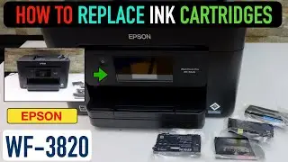 Epson WorkForce Pro WF- 3820 Ink Cartridge Replacement.